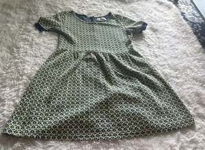 ISANI for Target Yellow and Blue Geometric Textured Knit Fit & Flare Dress‎